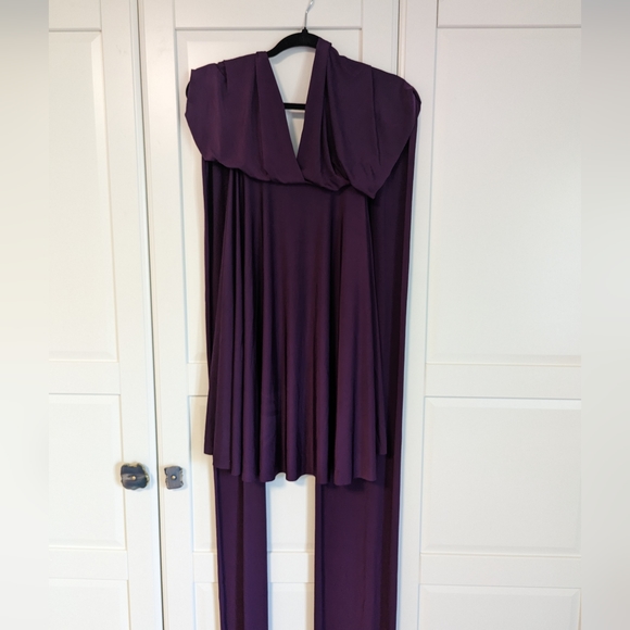 Henkaa Sakura Convertible Midi Dress - Plum Purple - Picture 5 of 5
